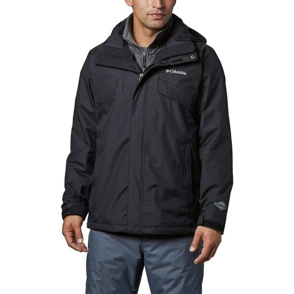 Columbia Men's Size 3X Black Bugaboo II OUTER SHELL ONLY Hooded Jacket HR4-2 - Picture 1 of 11